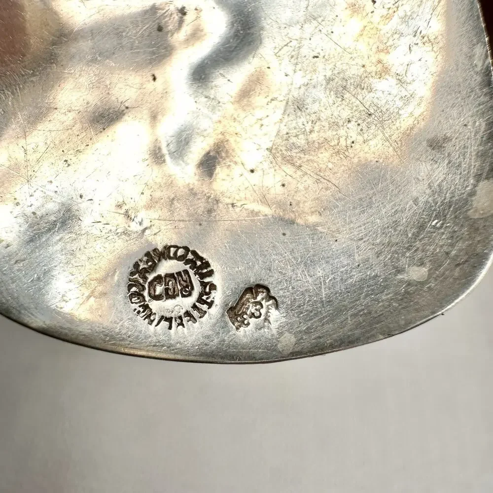 Vintage Brooch Sterling Silver Abalone Sagittarius Archer 13g Mexico